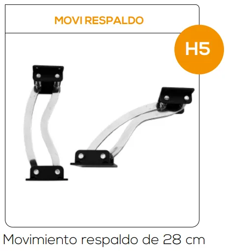 Movi Respaldo - Movimiento respaldo de 28 cm